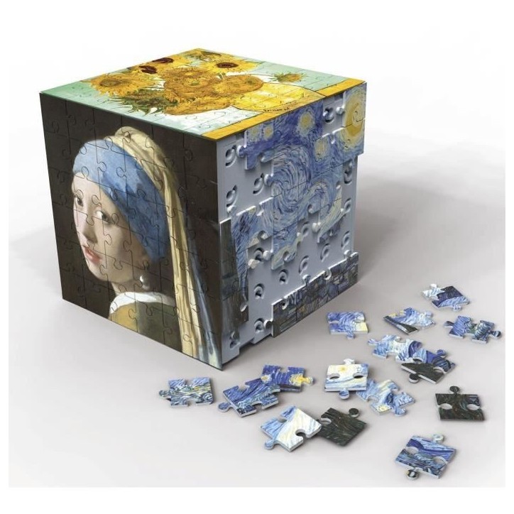 Puzzle 3D - EDUCA - Cube Art - 216 Pieces - 6 Puzzles de 36 Pieces - Défi Ludique 8 Ans + (20123) Puzzle 3D - EDUCA - Cube Art - 216 Pieces - 6 Puzzles de 36 Pieces - Défi Ludique 8 Ans + (20123)