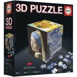 Puzzle 3D - EDUCA - Cube Art - 216 Pieces - 6 Puzzles de 36 Pieces - D