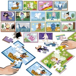Puzzle - EDUCA - Battle Jr Fantasy - 16 puzzles - Theme fantastique -