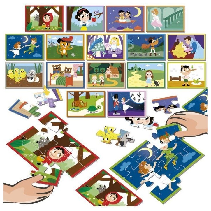 Puzzle - EDUCA - Battle Jr Contes - 16 puzzles Puzzle - EDUCA - Battle Jr Contes - 16 puzzles