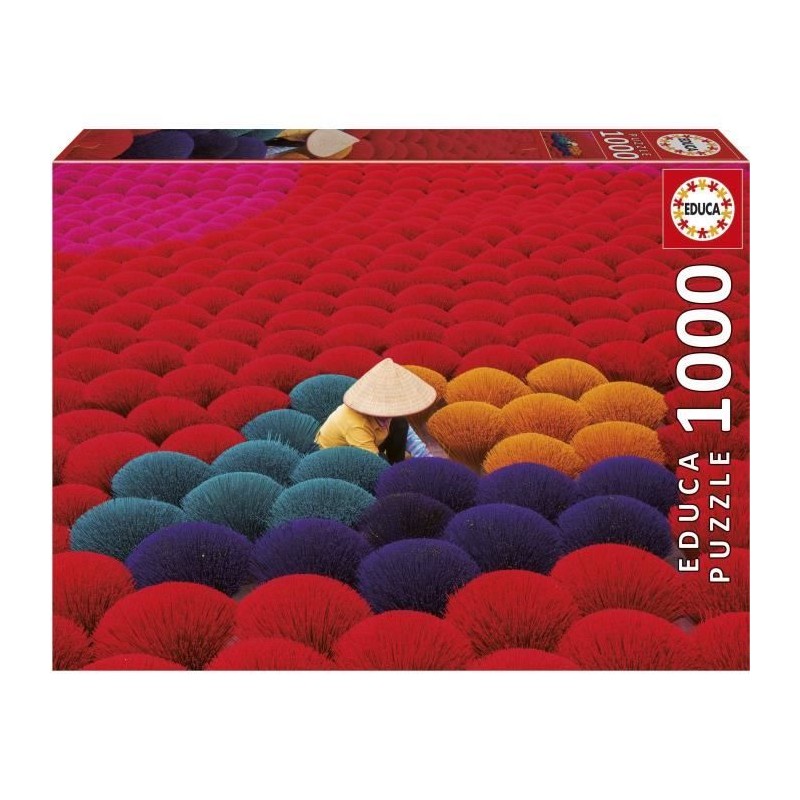 Puzzle - EDUCA - Village d'Encens, Vietnam - 1000 pieces - Paysage et Puzzle - EDUCA - Village d'Encens, Vietnam - 1000 pieces - Paysage et