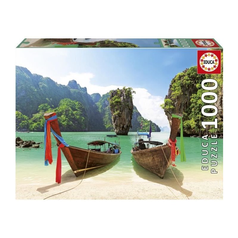 Puzzle - EDUCA - Île de James Bond Thailande - 1000 pieces Puzzle - EDUCA - Île de James Bond Thailande - 1000 pieces