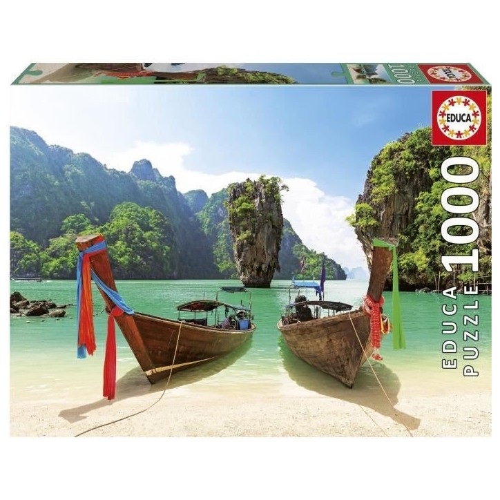 Puzzle - EDUCA - Île de James Bond Thailande - 1000 pieces Puzzle - EDUCA - Île de James Bond Thailande - 1000 pieces