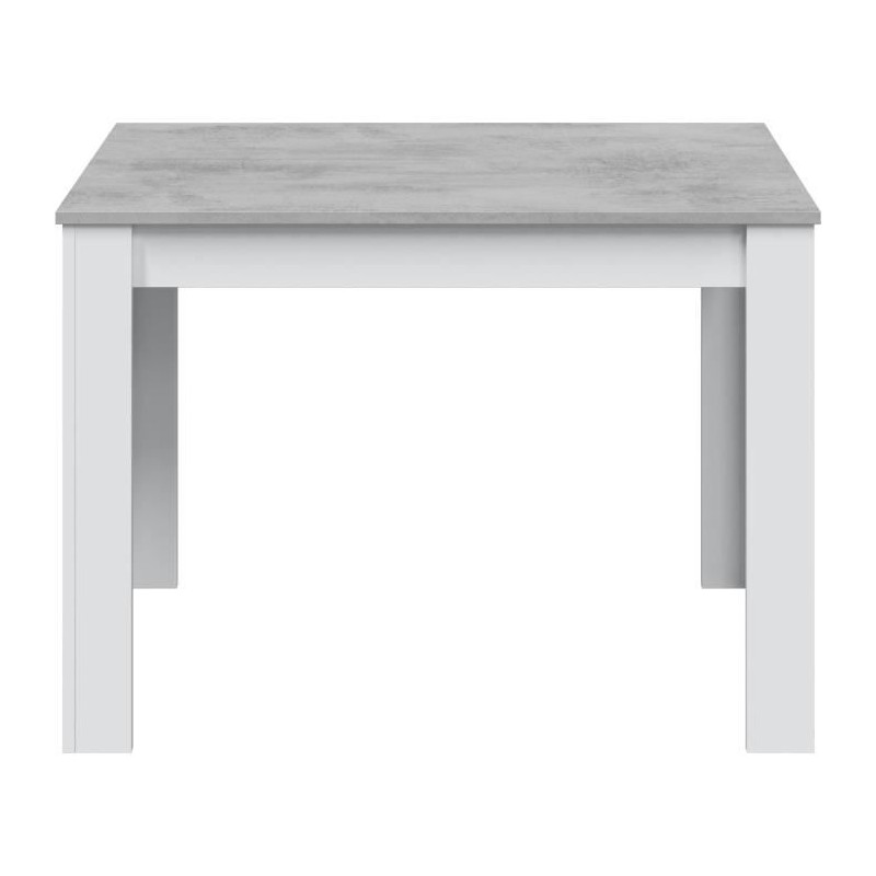 Table a manger - CLoe - Rectangulaire - Blanc Artik / Béton - 109 x 6 Table a manger - CLoe - Rectangulaire - Blanc Artik / Béton - 109 x 6