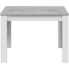 Table a manger - CLoe - Rectangulaire - Blanc Artik / Béton - 109 x 6