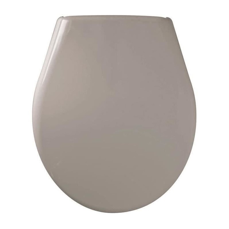 Abattant Marina Taupe - Polypropylene - Gelco - Déclipsable - Entraxe Abattant Marina Taupe - Polypropylene - Gelco - Déclipsable - Entraxe