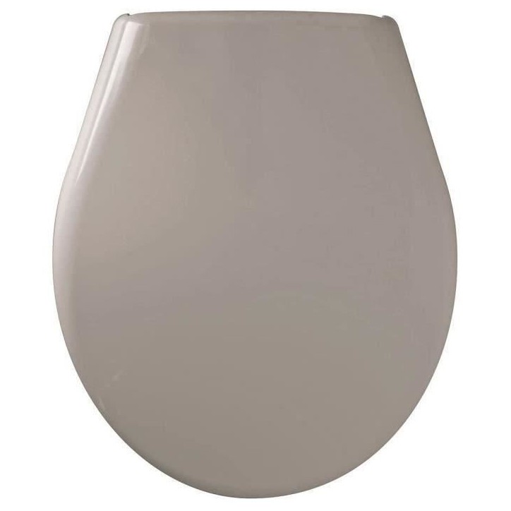 Abattant Marina Taupe - Polypropylene - Gelco - Déclipsable - Entraxe de fixation universelle Abattant Marina Taupe - Polypropylene - Gelco - Déclipsable - Entraxe de fixation universelle