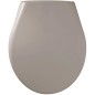 Abattant Marina Taupe - Polypropylene - Gelco - Déclipsable - Entraxe de fixation universelle Abattant Marina Taupe - Polypropylene - Gelco - Déclipsable - Entraxe de fixation universelle