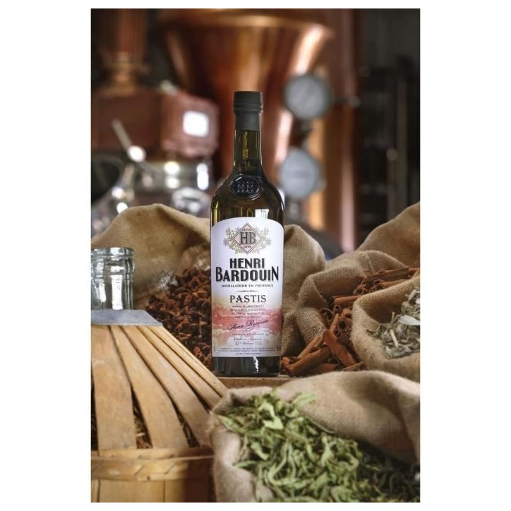 Pastis Henri Bardouin - Apéritif Anisé - France - 45%vol - 70cl sous étui