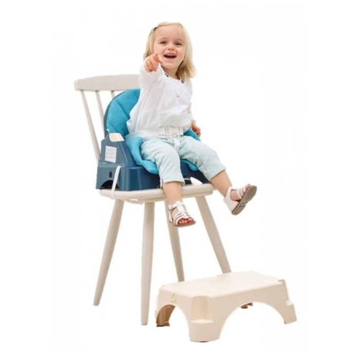 Réhausseur de chaise - oketi poketi - wooded bleu Réhausseur de chaise - oketi poketi - wooded bleu