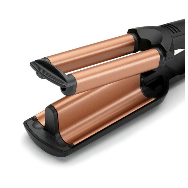 Lisseur - BaByliss - W2447E - Effet wavy, jusqu'a 200°C avec des plaques larges et ondulées en Tourmaline-céramique Lisseur - BaByliss - W2447E - Effet wavy, jusqu'a 200°C avec des plaques larges et ondulées en Tourmaline-céramique