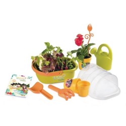 SMOBY - Silence ça Pousse Mini serre avec poignée + accessoires - Fa