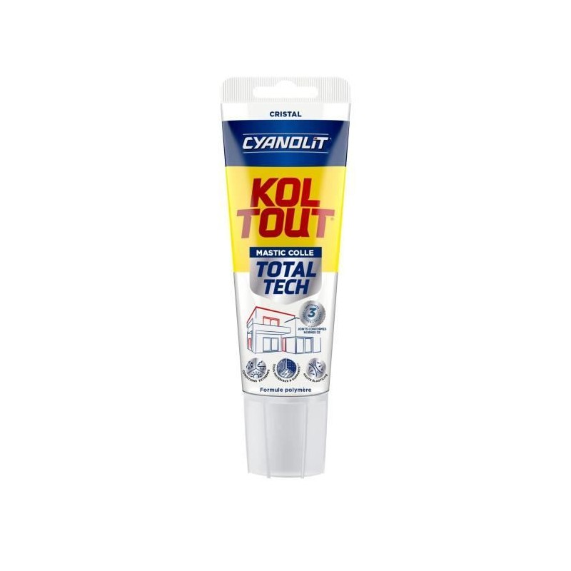 Colle de fixation et d'étanchéité - CYANOLIT - Total tech - Cristal