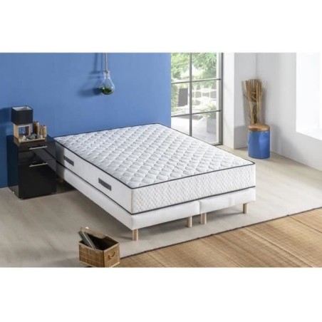 Ensemble matelas sommier 180 x 200 cm Hauteur 24 cm - ressorts ensach