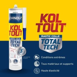 Colle de fixation et d'étanchéité - CYANOLIT - Total tech - Cristal