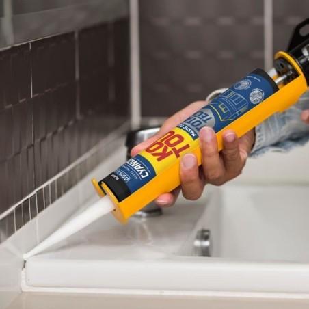Colle de fixation et d'étanchéité - CYANOLIT - Total tech - Blanc - Cartouche 290 ml - Multi-matériaux - Étanche et flexibl