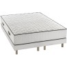 Ensemble matelas sommier 180 x 200 cm Hauteur 24 cm - ressorts ensach