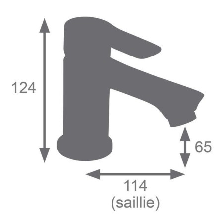 Mitigeur lavabo infrarouge - EDOUARD ROUSSEAU - NUUK - Chromé