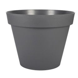 EDA Pot de fleur rond TOSCANE - 76 L - Ø 60 x H 47 cm - Gris anthraci