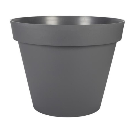 EDA Pot de fleur rond TOSCANE - 76 L - Ø 60 x H 47 cm - Gris anthraci