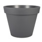 EDA Pot de fleur rond TOSCANE - 76 L - Ø 60 x H 47 cm - Gris anthracite