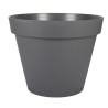 EDA Pot de fleur rond TOSCANE - 76 L - Ø 60 x H 47 cm - Gris anthraci