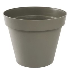 EDA Pot de fleur rond TOSCANE - 76 L - Ø 60 x H 47 cm - Taupe