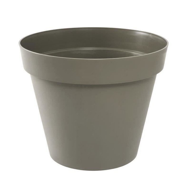 EDA Pot de fleur rond TOSCANE - 76 L - Ø 60 x H 47 cm - Taupe EDA Pot de fleur rond TOSCANE - 76 L - Ø 60 x H 47 cm - Taupe
