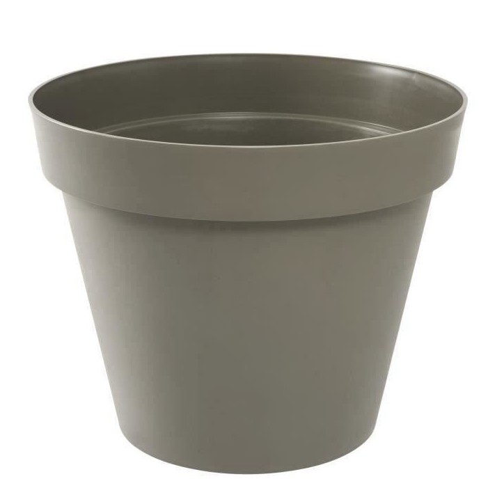EDA Pot de fleur rond TOSCANE - 76 L - Ø 60 x H 47 cm - Taupe EDA Pot de fleur rond TOSCANE - 76 L - Ø 60 x H 47 cm - Taupe