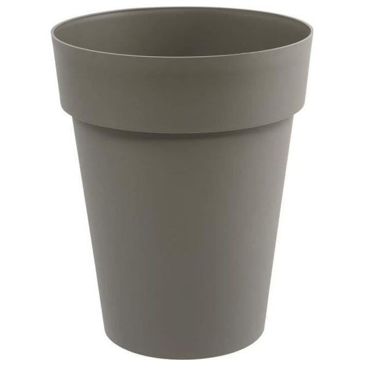Vase mi-haut Rond Ø 44 cm - EDA - Toscane - 50 L - Ø 44 x H. 53 cm - Taupe Vase mi-haut Rond Ø 44 cm - EDA - Toscane - 50 L - Ø 44 x H. 53 cm - Taupe