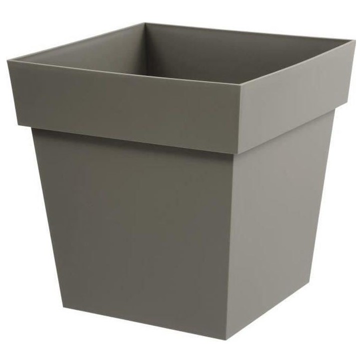 Pot de fleur Carré 40 cm - EDA - Toscane - 38 L - 39 x 39 x H.39 cm - Taupe Pot de fleur Carré 40 cm - EDA - Toscane - 38 L - 39 x 39 x H.39 cm - Taupe