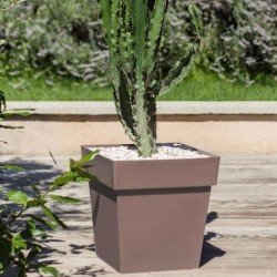 Pot de fleur Carré 40 cm - EDA - Toscane - 38 L - 39 x 39 x H.39 cm -