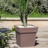 Pot de fleur Carré 40 cm - EDA - Toscane - 38 L - 39 x 39 x H.39 cm -