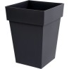 Pot de fleur mi-haut Carré 40 cm - EDA - Toscane - 51 L - 39 x 39 x H