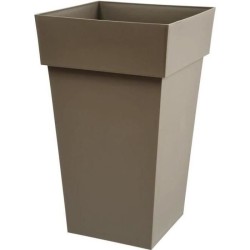 Pot de fleur haut Carré 39 cm - EDA - Toscane - 62 L - 39 x 39 x H. 6
