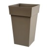 Pot de fleur haut Carré 39 cm - EDA - Toscane - 62 L - 39 x 39 x H. 6