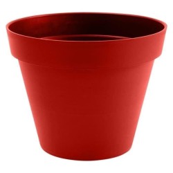 EDA Pot de fleur rond TOSCANE - 76 L - Ø 60 x H 47 cm - Rouge rubis
