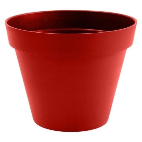 EDA Pot de fleur rond TOSCANE - 76 L - Ø 60 x H 47 cm - Rouge rubis