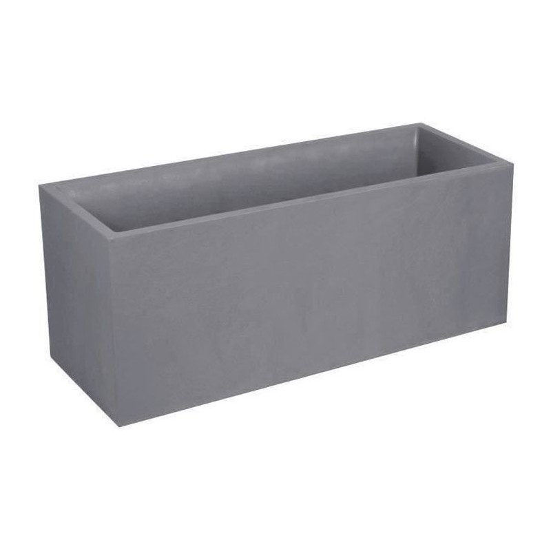 EDA Jardiniere VOLCANIA - 97,6 L - 99,5 x 39 x 43 cm - Gris galet EDA Jardiniere VOLCANIA - 97,6 L - 99,5 x 39 x 43 cm - Gris galet