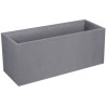 EDA Jardiniere VOLCANIA - 97,6 L - 99,5 x 39 x 43 cm - Gris galet