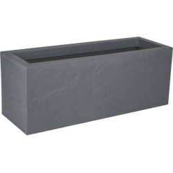 EDA Jardiniere VOLCANIA UP - 57 L - 79,5 x 29,5 x 29,5 cm - Gris galet