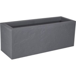 EDA Jardiniere VOLCANIA UP - 57 L - 79,5 x 29,5 x 29,5 cm - Gris galet