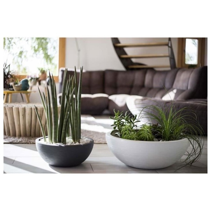EDA Pot vasque GRAPHIT UP - 5,5L - Ø 30cm x H 12 cm - Gris anthracite EDA Pot vasque GRAPHIT UP - 5,5L - Ø 30cm x H 12 cm - Gris anthracite