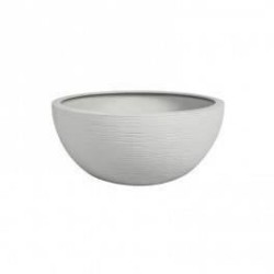 EDA Pot de fleurs vasque GRAPHIT UP - 5,5L - Ø 30 cm x 12 cm - Blanc