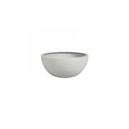 EDA Pot de fleurs vasque GRAPHIT UP - 5,5L - Ø 30 cm x 12 cm - Blanc