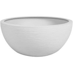 EDA Pot de fleurs vasque GRAPHIT UP - 5,5L - Ø 30 cm x 12 cm - Blanc