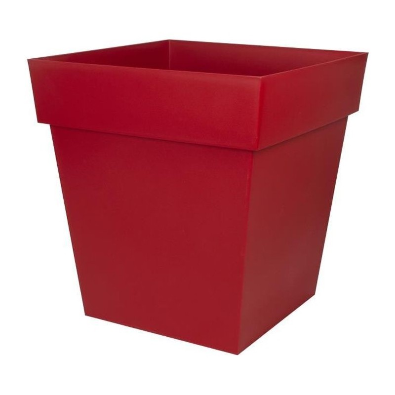 EDA Pot carré TOSCANE - 50 cm - 87 L - 49,5 x 49,5 x 52,5 cm - Rouge EDA Pot carré TOSCANE - 50 cm - 87 L - 49,5 x 49,5 x 52,5 cm - Rouge
