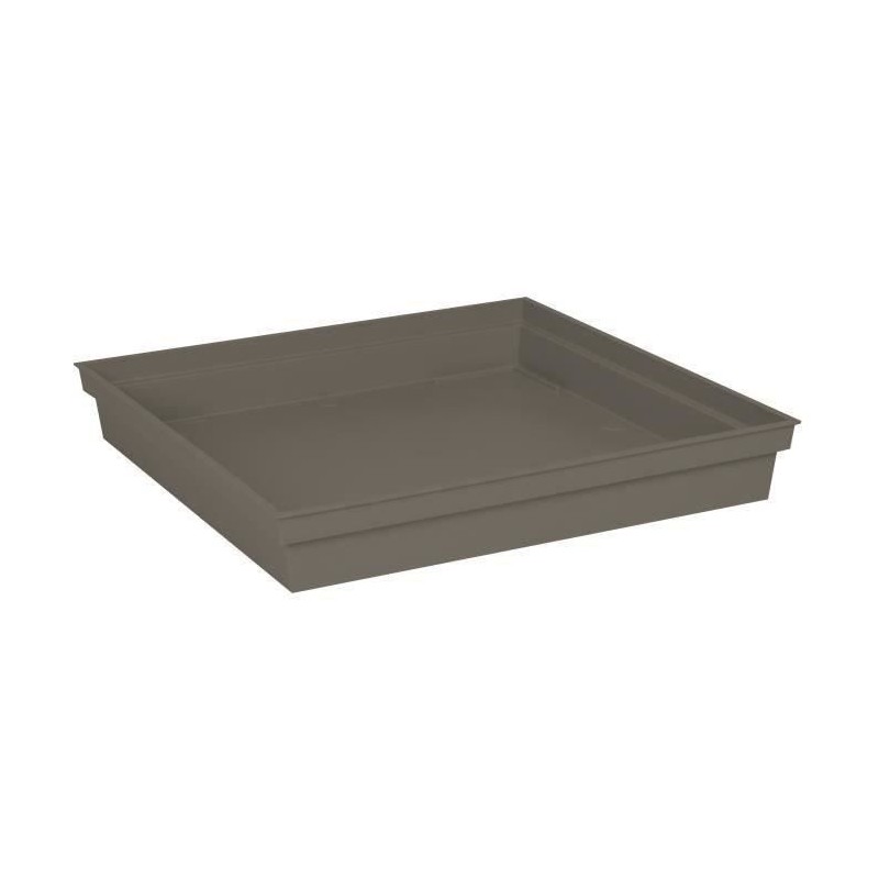 Soucoupe Carrée 40 cm - EDA -Toscane - 40 x 40 x H. 5,9 cm - Taupe Soucoupe Carrée 40 cm - EDA -Toscane - 40 x 40 x H. 5,9 cm - Taupe