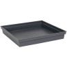 Soucoupe Carrée 40 cm - EDA -Toscane - 40 x 40 x H. 5,9 cm - Gris Ant