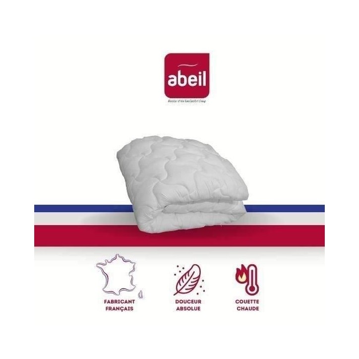 ABEIL Couette chaude Douceur Absolue 140x200 cm blanc ABEIL Couette chaude Douceur Absolue 140x200 cm blanc